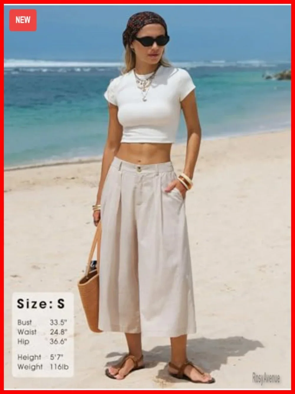 Womens Linen Capri Pants Wide Leg Palazzo Cotton Blend Cropped Gaucho Culottes